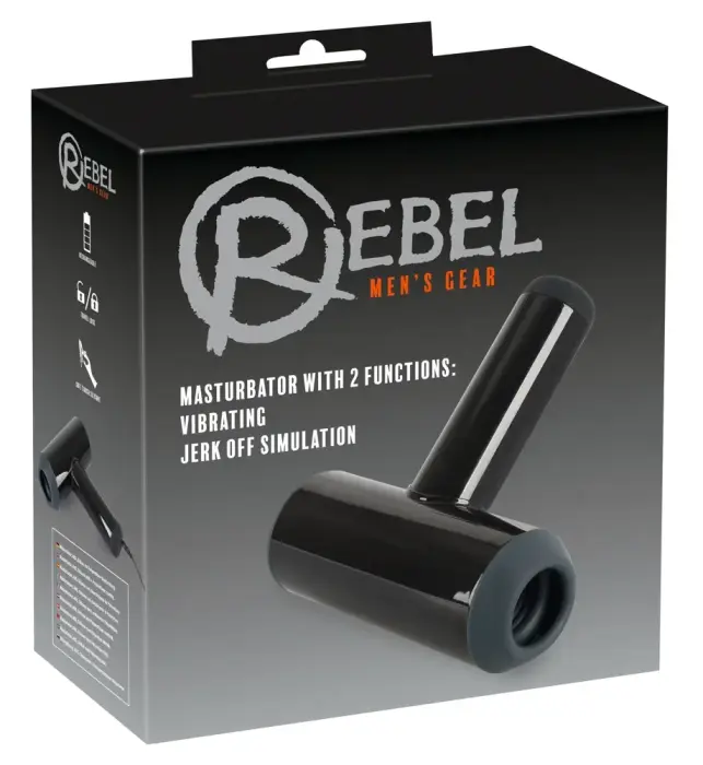 Rebel Masturbator – 21.3 cm (8.39″) – Black