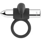 Black&Silver Burton rechargeable vibrating cock ring – 10 modes – black/silver — Photo 6