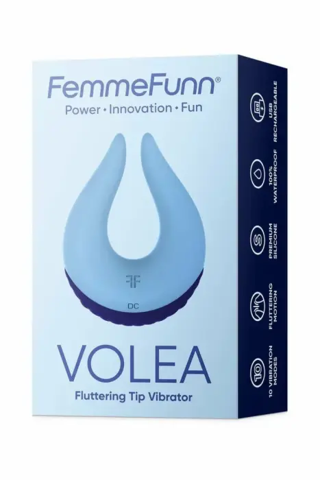 Вибратор FemmeFunn Volea – 9.9 cm (3.89″) – синий