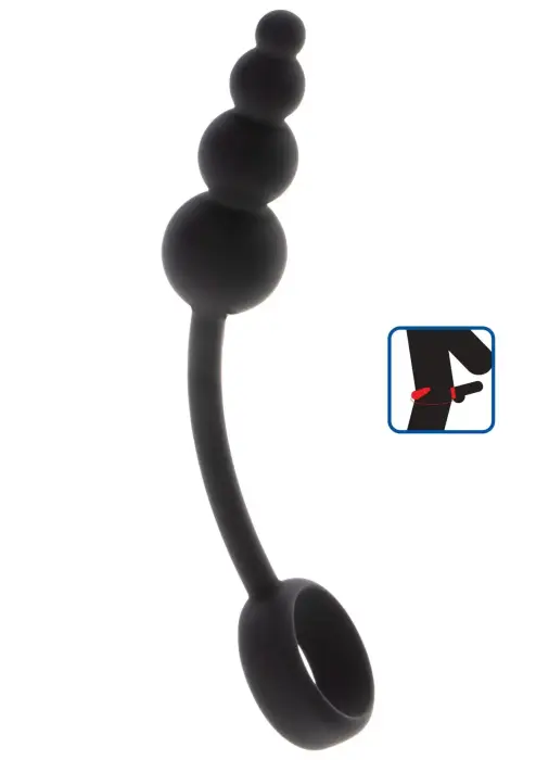 Anal Snake Plug & Penis Ring Set – Black