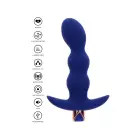 The Risque vibruojantis analinis kištukas – Mėlynas — Nuotrauka 6