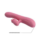 PRETTY LOVE GINA вращающийся кролик-вибратор – 20.5 cm (8″) – розовый — Фото 8