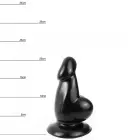 Dinoo HUNG Sly – Realistlik dildo – 20 cm (8″) – Must — Foto 3