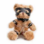 CRUSHIOUS Crushito bondage pliušinis meškiukas, juodas, 31 cm — Nuotrauka 1