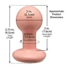 The Classic – round butt plug – cream – S – 9.5 cm — Photo 4