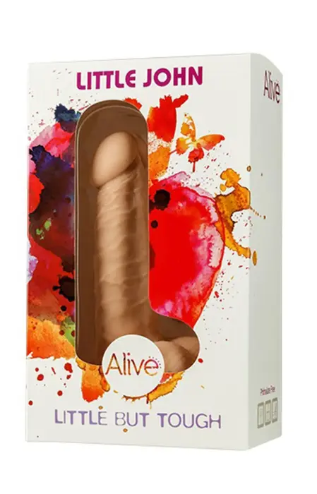 Little John reālistisks dildo ar piesūcekni – 18 cm (7″) – miesas krāsa