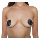 Round Lace Nipple Covers - Black - One Size — Photo 4