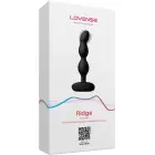 Ridge rotējošas vibrējošas anālo bumbiņu ķēde – 15 cm – Melns Foto 4