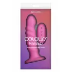 COLOURS Ribbed 6 Inch – vibruojantis silikoninis intyminis prietaisas su pulteliu – rausvas — Nuotrauka 1