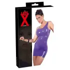 Lateksinė mini suknelė – violetinė – S — Nuotrauka 1