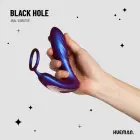 Hueman Black Hole Anal Vibrator & Support Ring – Black — Photo 2