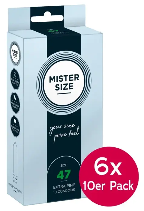 Mister Size eriti õhukesed kondoomid – 47 mm – 60 tk