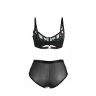 SUBBLIME 955557 zaļš tīkliņa un lakādas krūštura komplekts – S/M — Foto 6