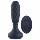STARTROOPERS Titan – vibrējošs anālais ierīce ar rotējošām pērlītēm un tālvadību – melns – 14,2 cm — Foto 2