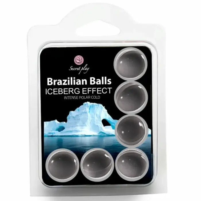 Secret Play Brazilian Balls massaažiõli kuulid – Iceberg jahutav efekt – 6 tk