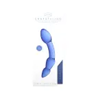 Superior klaasist dildo – 20 cm (8″) – sinine — Foto 2