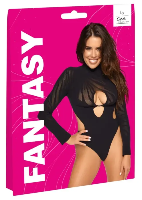 Cottelli FANTASY bodijs – melns – S-L Foto 1