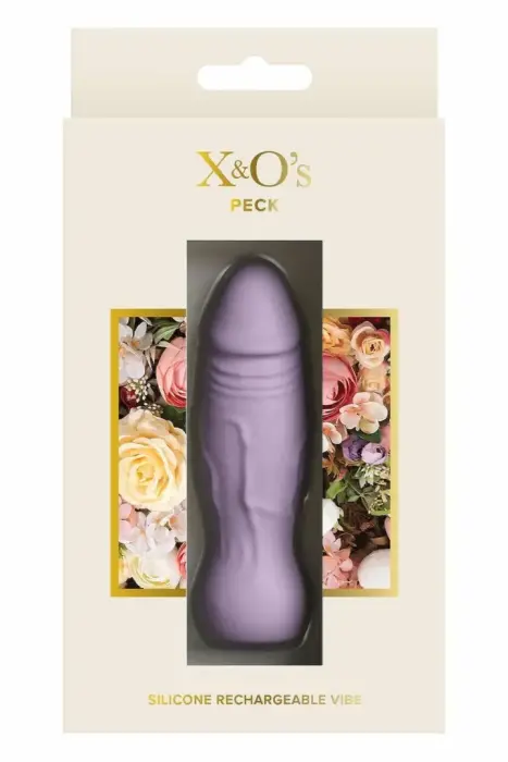 NS Novelties X & O's Peck – компактный силиконовый вибратор – цвет слоновой кости – 11 режимов – USB – водонепроницаемый