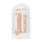 REALROCK ULTRA Realistiškas dildo su sėklidėmis ir siurbtuku – 23 cm (9″) – Kūno spalva — Nuotrauka 1