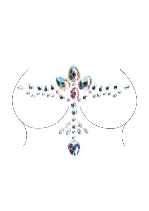 Mirdzošs dekoltē rotājums – Daudzkrāsains Foto 5