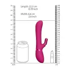 Chou vibratorius – 22.3 cm (8.8″) – rožinis — Nuotrauka 9