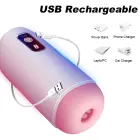 USB uzlādējams masturbators – 8 vibrācijas funkcijas — Foto 10