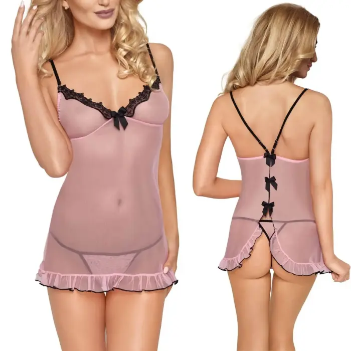 Roxana сорочка и стринги 6740 – светло-розовый – S