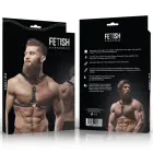 Fetish Submissive Attitude Eco-Leather Chest Harness for Men, Adjustable, Black — Photo 2