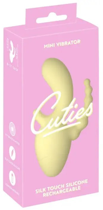 Cuties Mini Triple Vibrator – 13 cm (5″) – Yellow