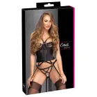 Cottelli LINGERIE korsett sukahoidjate ja stringidega – must – 85B/L — Foto 1