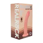 Kahekordse tihedusega silikoonist kaardus realistlik dildo iminapaga – ihuvärvi – 20,5 cm — Foto 1