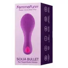 Femme Fun Solia Bullet – компактный вибратор с плоским кончиком и 21 режимом – фиолетовый — Фото 1