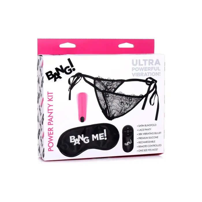 Power Panty – кружевные трусики с вибропулей на пульте и маской