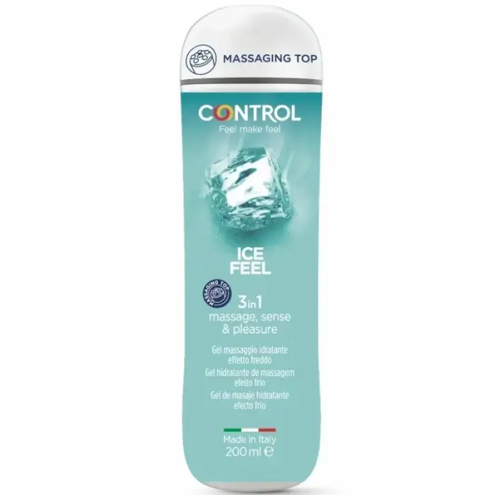 CONTROL 3 in 1 Ice Feel Cooling Lubricant and Massage Gel – 200 ml