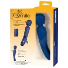 Sweet Smile 2in1 wand vibratorius su liežuvėlio funkcija – 24.3 cm (9.6″) – violetinis — Nuotrauka 16
