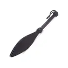 Kiotos 3-Fold Spade Slapper – Black Leather — Photo 3
