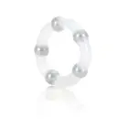 Metallic Bead Cock Ring – Clear — Photo 2