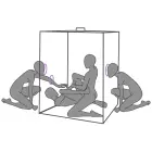 Secret Dome Scandale BDSM rotaļu kabīne – violeta Foto 19