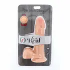 Get Real divslāņu dildo ar piesūcekni – 18 cm (7″) – miesas krāsa — Foto 3