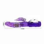 BAILE Super Sex dubultas darbības rotējošs truša vibrators – 23 cm (9″) – rozā — Foto 7