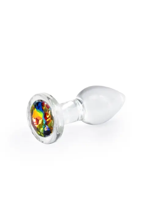 Crystal Desires varavīksnes krāsu dārgakmens anālais spraudnis – S