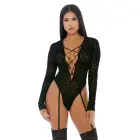 Feline Lustful bodysuit with long sleeves – Black – XL — Photo 3