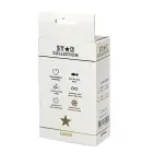 Star Collection sidabro metalo analinis kištukas – L – Rožinis — Nuotrauka 2