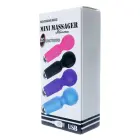 Uzlādējams mini vibrators ar 20 funkcijām – melns — Foto 8