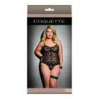Cami Top with G-String – Plus Size – Black — Photo 1