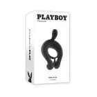 Playboy Pleasure Triple Play Vibrating Ring – Black — Photo 2