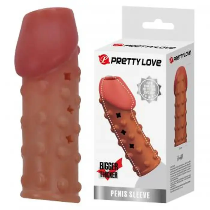PRETTY LOVE насадка на член – TPE – водонепроницаемый