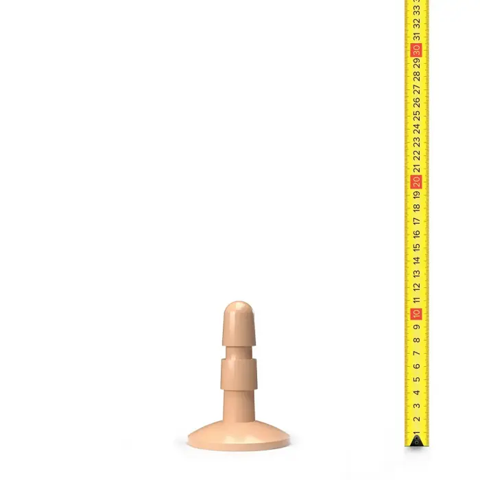 Hung System piesūcekņa dildo – 20 cm (8″) – miesas krāsa Foto 2