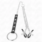 KINK Stainless Steel Intimate Ring with Adjustable Chain Clamps, Silver — Photo 3