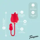 Teazers Rose Dual Vibrator and Clitoral Stimulator – Pink — Photo 3